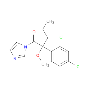 1H-Imidazole, 1-[2-(2,4-dichlorophenyl)-2-methoxy-1-oxopentyl]-