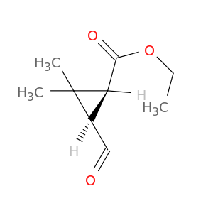 Cyclopropanecarboxylic acid, 3-formyl-2,2-dimethyl-, ethyl ester, cis-