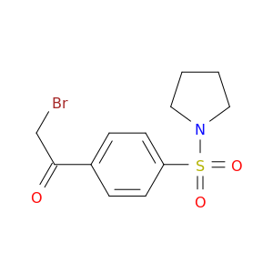 2-Bromo-1-[4-(1-pyrrolidinylsulfonyl)phenyl]	ethanone