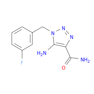 1H-1,2,3-Triazole-4-carboxamide, 5-amino-1-[(3-fluorophenyl)methyl]-