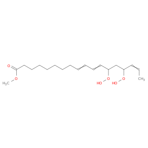 9,11,16-Octadecatrienoic acid, 13,15-bis(hydroperoxy)-, methyl ester