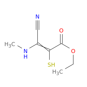 2-Propenoic acid, 3-cyano-2-mercapto-3-(methylamino)-, ethyl ester