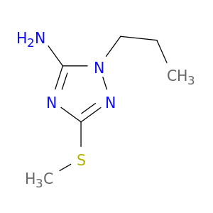 1H-1,2,4-Triazol-5-amine, 3-(methylthio)-1-propyl-