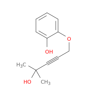Phenol, 2-[(4-hydroxy-4-methyl-2-pentynyl)oxy]-