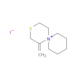 3-Thia-6-azoniaspiro[5.5]undecane, 1-methylene-, iodide