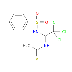 Ethanethioamide, N-[2,2,2-trichloro-1-[(phenylsulfonyl)amino]ethyl]-