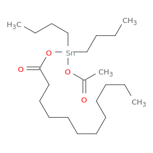 Stannane, (acetyloxy)dibutyl[(1-oxododecyl)oxy]-