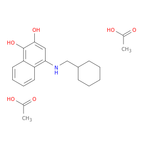 1,2-萘二醇,4-(环己基甲基氨基)-,1,2-二乙酸酯