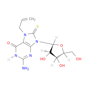 Guanosine, 7,8-dihydro-7-(2-propenyl)-8-thioxo-