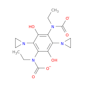 Carbamic acid,[2,5-bis(1-aziridinyl)-3,6-dihydroxy-1,4-phenylene]bis-,diethyl ester (9CI)