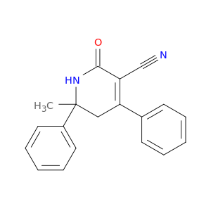 3-Pyridinecarbonitrile,1,2,5,6-tetrahydro-6-methyl-2-oxo-4,6-diphenyl-
