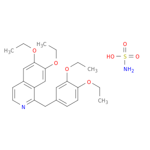 氨基磺酸,CPOND。用1-[(3,4-二乙氧基苯基)甲基]-6,7-二乙氧基异喹啉(1：1)