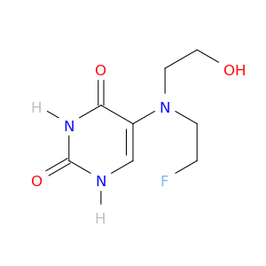 5-[(2-fluoroethyl)(2-hydroxyethyl)amino]pyrimidine-2,4(1h,3h)-dione