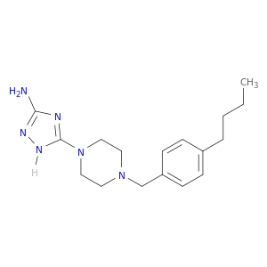 1H-1,2,4-Triazol-3-amine, 5-[4-[(4-butylphenyl)methyl]-1-piperazinyl]-
