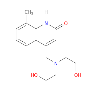 2(1H)-Quinolinone, 4-[[bis(2-hydroxyethyl)amino]methyl]-8-methyl-