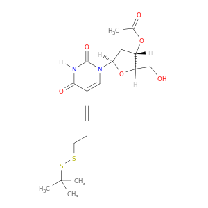 Uridine, 2'-deoxy-5-[4-[(1,1-dimethylethyl)dithio]-1-butynyl]-, 3'-acetate