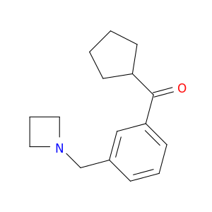 3-(AZETIDIN-1-YLMETHYL)PHENYL CYCLOPENTYL KETONE