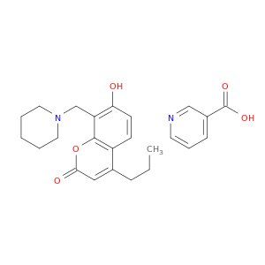 7-HYDROXY-8-(PIPERIDIN-1-YLMETHYL)-4-PROPYLCOUMARIN NICOTINATE