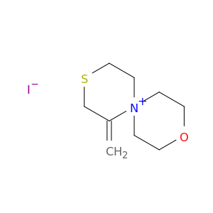 3-Oxa-9-thia-6-azoniaspiro[5.5]undecane, 7-methylene-, iodide