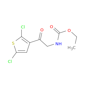 Carbamic acid, [2-(2,5-dichloro-3-thienyl)-2-oxoethyl]-, ethyl ester