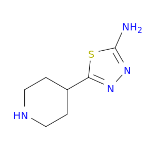 5-(4-哌啶基)-1,3,4-噻唑-2-胺