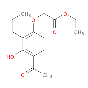 Acetic acid, (4-acetyl-3-hydroxy-2-propylphenoxy)-, ethyl ester