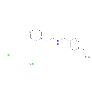 苯甲酰胺,4-甲氧基-N-[2-(1-哌嗪基)乙基]-,盐酸盐(1：2)