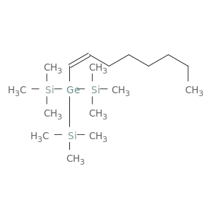 Silane, [(1Z)-1-octenylgermylidyne]tris[trimethyl-