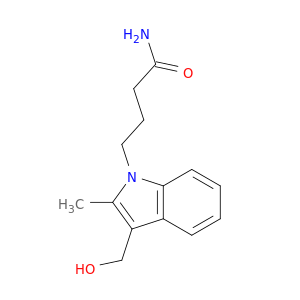 1H-Indole-1-butanamide, 3-(hydroxymethyl)-2-methyl-