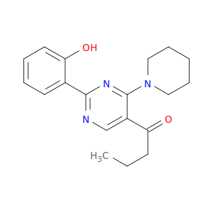 1-Butanone, 1-[2-(2-hydroxyphenyl)-4-(1-piperidinyl)-5-pyrimidinyl]-