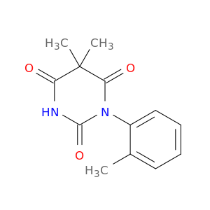 2,4,6(1H,3H,5H)-Pyrimidinetrione, 5,5-dimethyl-1-(2-methylphenyl)-