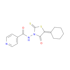 N-(5-CYCLOHEXYLIDENE-4-OXO-2-THIOXO-3-THIAZOLIDINYL)-4-PYRIDINECARBOXAMIDE