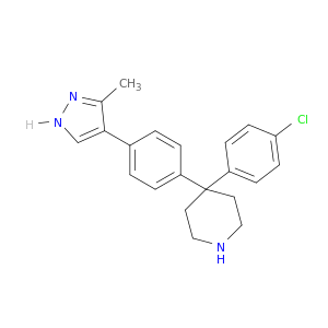 Piperidine, 4-(4-chlorophenyl)-4-[4-(3-methyl-1H-pyrazol-4-yl)phenyl]-