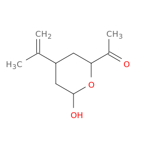Ethanone, 1-[tetrahydro-6-hydroxy-4-(1-methylethenyl)-2H-pyran-2-yl]-
