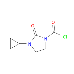 1-Imidazolidinecarbonyl chloride, 3-cyclopropyl-2-oxo-