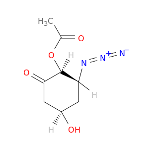 Cyclohexanone, 2-(acetyloxy)-3-azido-5-hydroxy-, (2S,3R,5R)-