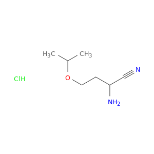 2-amino-4-(propan-2-yloxy)butanenitrile hydrochloride