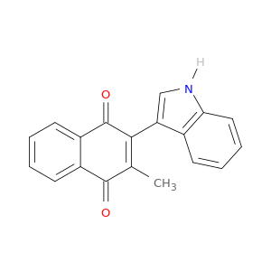 1,4-Naphthalenedione, 2-(1H-indol-3-yl)-3-methyl-