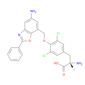 O-[(5-氨基-2-苯基-7-苯并恶唑基)甲基]-3,5-二氯-L-酪氨酸