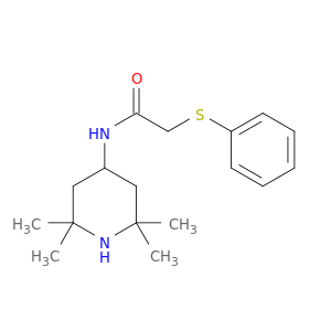 Acetamide, 2-(phenylthio)-N-(2,2,6,6-tetramethyl-4-piperidinyl)-
