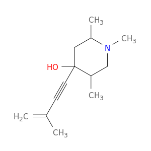 4-Piperidinol, 1,2,5-trimethyl-4-(3-methyl-3-buten-1-ynyl)-