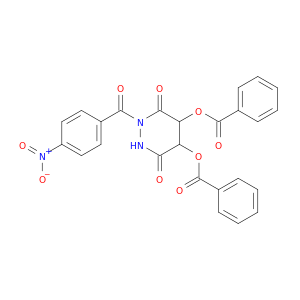 3,6-Pyridazinedione, 4,5-bis(benzoyloxy)tetrahydro-1-(4-nitrobenzoyl)-