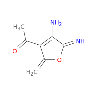 Ethanone, 1-(4-amino-2,5-dihydro-5-imino-2-methylene-3-furanyl)-
