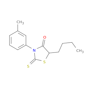 4-Thiazolidinone,5-butyl-3-(3-methylphenyl)-2-thioxo-
