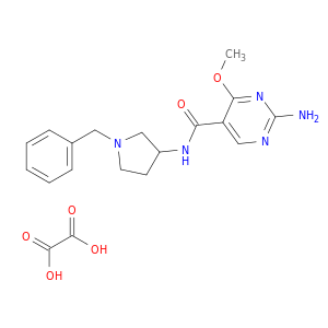 5-Pyrimidinecarboxamide, 2-amino-N-(1-benzyl-3-pyrrolidinyl)-4-methoxy-, oxalate