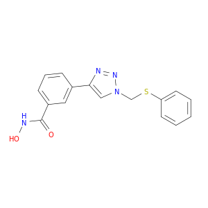 N-羟基-3-[1-(苯硫基)甲基-1H-1,2,3-三唑-4-基]苯甲酰胺