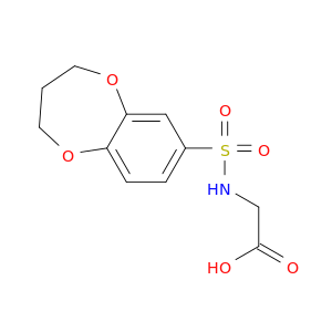 2-(3,4-Dihydro-2H-benzo[b][1,4]dioxepine-7-sulfonamido)acetic acid
