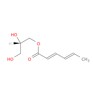 2,4-Hexadienoic acid, (2S)-2,3-dihydroxypropyl ester, (2E,4E)-