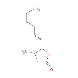 2(3H)-Furanone, 5-(1-hexenyl)dihydro-4-methyl-