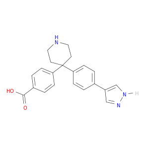 Benzoic acid, 4-[4-[4-(1H-pyrazol-4-yl)phenyl]-4-piperidinyl]-